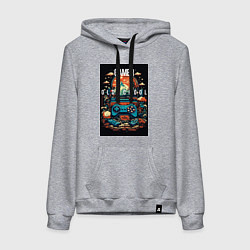 Женская толстовка-худи Геймер old school