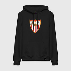 Толстовка-худи хлопковая женская Sevilla, цвет: черный