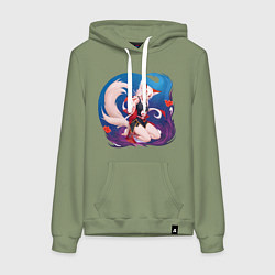 Женская толстовка-худи Девочка лиса