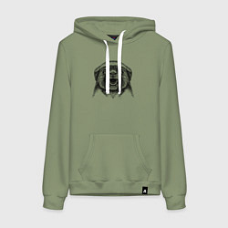 Женская толстовка-худи Медоед рычит