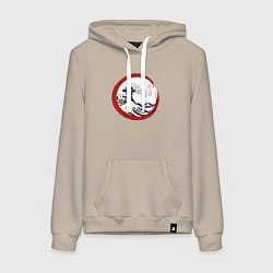 Женская толстовка-худи Волна от Канагава