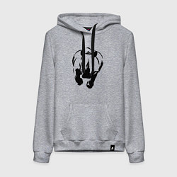 Женская толстовка-худи Носорог атакует