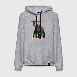 Толстовка-худи хлопковая женская Гойда, цвет: меланж