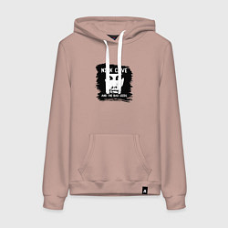 Женская толстовка-худи Nick Cave in black white