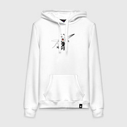 Женская толстовка-худи Напуганный-комар