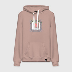 Женская толстовка-худи Мнение на новогодние праздники