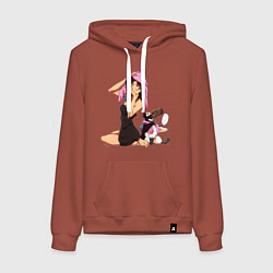 Женская толстовка-худи Мисато и Пен-Пен