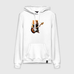 Женская толстовка-худи Хомяк-певец