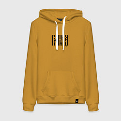 Женская толстовка-худи Леттеринг древнерусской вязью - пятница