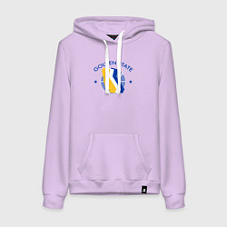 Толстовка-худи хлопковая женская Golden State stars, цвет: лаванда