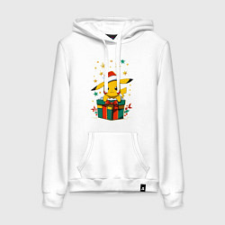 Женская толстовка-худи Новогодний пика-пика