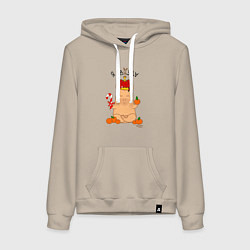 Женская толстовка-худи Король капибара: я звязда