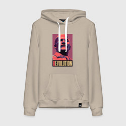 Женская толстовка-худи Lenin revolution