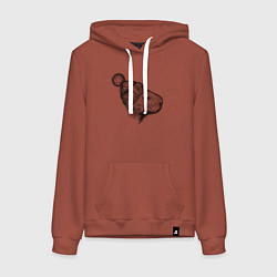 Женская толстовка-худи Капибара в шапке