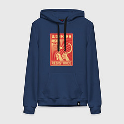 Женская толстовка-худи Сопротивление рабочих