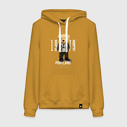 Женская толстовка-худи Плюшевый медведь portland