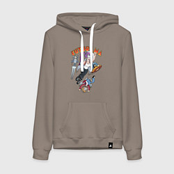 Женская толстовка-худи Футурама в космосе