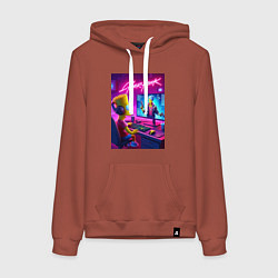 Женская толстовка-худи Gamer Bart - cyberpunk