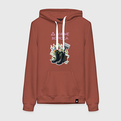 Женская толстовка-худи Дачные войска - отряд цветоводов