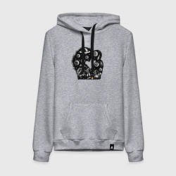 Женская толстовка-худи Space family