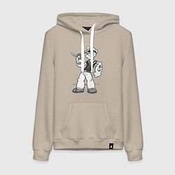 Женская толстовка-худи Попай - моряк