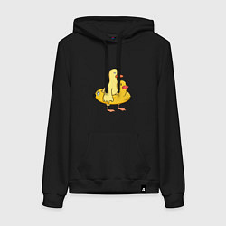Женская толстовка-худи Две утки