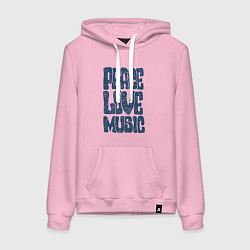 Женская толстовка-худи Мир и музыка