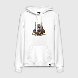 Женская толстовка-худи Котик еретик