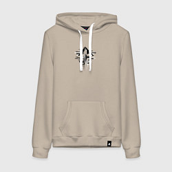 Женская толстовка-худи Алгоритмические пейзажи