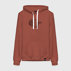 Женская толстовка-худи Голова барашка