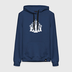 Женская толстовка-худи Фигуры шахмат