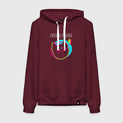 Женская толстовка-худи Crystal Castles rock star cat