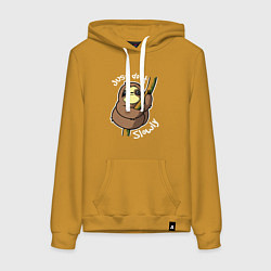 Женская толстовка-худи Просто делай это медленно