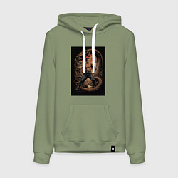 Женская толстовка-худи Боец Муай Тай