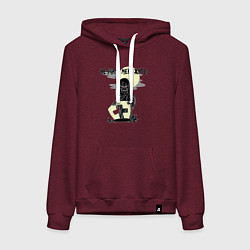 Женская толстовка-худи Не учите меня жить - зомби