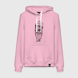 Женская толстовка-худи Тигр в новогоднем колпаке