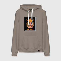 Женская толстовка-худи Веселый король смайликов - Funny king emoji