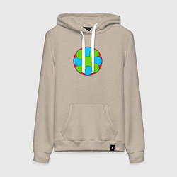 Женская толстовка-худи Слияние окружностей