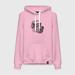 Женская толстовка-худи Кабан новогодний