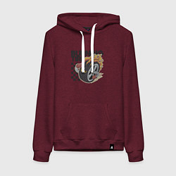 Женская толстовка-худи Горящая покрышка