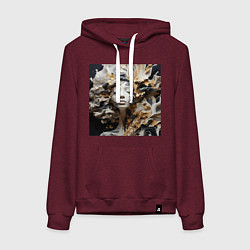 Женская толстовка-худи Девушка из акрила