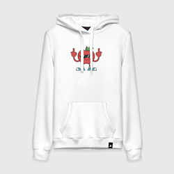 Женская толстовка-худи Apple fuck