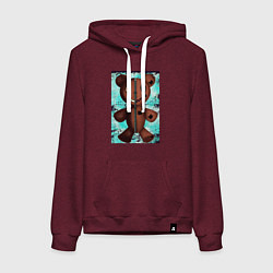 Женская толстовка-худи Криповый медведь