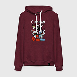 Женская толстовка-худи Cuphead - devil