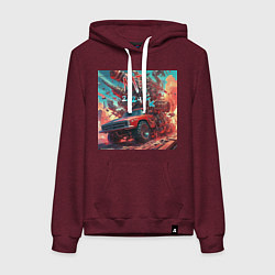 Женская толстовка-худи M Truck 2124