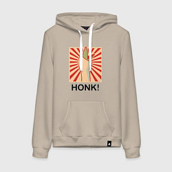 Женская толстовка-худи Гусь honk