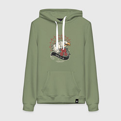 Женская толстовка-худи Орёл дух свободы