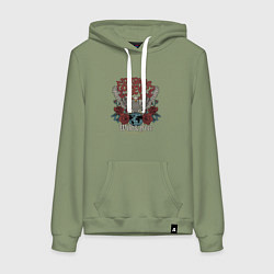 Женская толстовка-худи Сильный навсегда