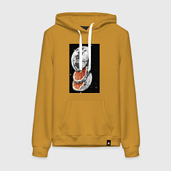 Женская толстовка-худи Планета из фруктов