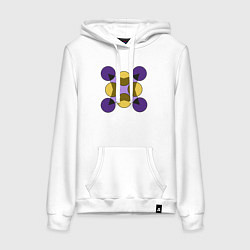 Женская толстовка-худи Фигура из окружностей